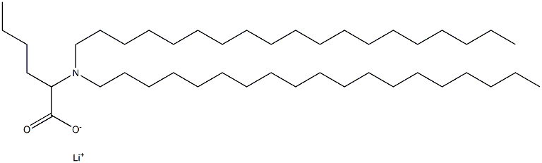 2-(Dinonadecylamino)hexanoic acid lithium salt Structure