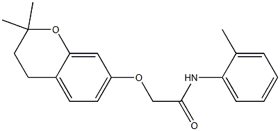  3,4-Dihydro-2,2-dimethyl-7-[N-(2-methylphenyl)carbamoylmethoxy]-2H-1-benzopyran