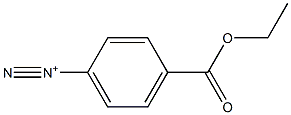 p-(Ethoxycarbonyl)benzenediazonium Struktur