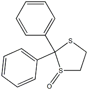 2-フェニル-2-フェニル-1,3-ジチオラン1-オキシド 化学構造式
