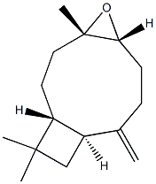 (1R,4S,6R,10S)-4,12,12-Trimethyl-9-methylene-5-oxatricyclo[8.2.0.04,6]dodecane Struktur