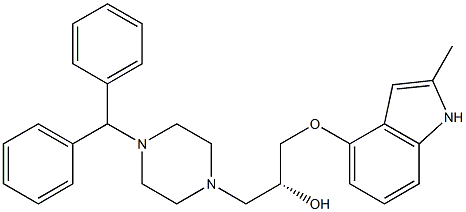 (R)-1-[(2-Methyl-1H-indol-4-yl)oxy]-3-[4-(diphenylmethyl)piperazin-1-yl]-2-propanol