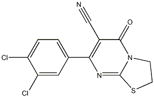 2,3-Dihydro-7-(3,4-dichlorophenyl)-5-oxo-5H-thiazolo[3,2-a]pyrimidine-6-carbonitrile