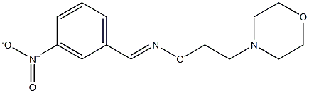 (E)-3-Nitrobenzaldehyde O-(2-morpholinoethyl)oxime Structure