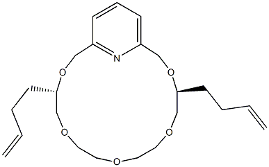 (4S,14S)-4,14-Di(3-butenyl)-3,6,9,12,15-pentaoxa-21-azabicyclo[15.3.1]henicosa-1(21),17,19-triene,,结构式