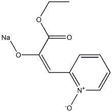 2-(2-エトキシカルボニル-2-ソジオオキシビニル)ピリジン1-オキシド 化学構造式