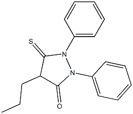 1,2-Diphenyl-4-propyl-5-thioxo-3-pyrazolidinone Structure