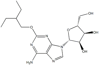 2-(2-Ethylbutoxy)adenosine,,结构式