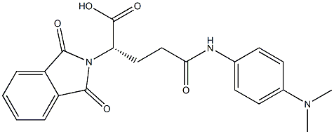 (S)-2-(Phthalimidyl)-5-(p-dimethylaminophenylamino)-5-oxopentanoic acid Structure