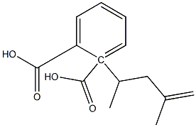 (-)-フタル酸水素1-[(R)-4-メチル-4-ペンテン-2-イル] 化学構造式
