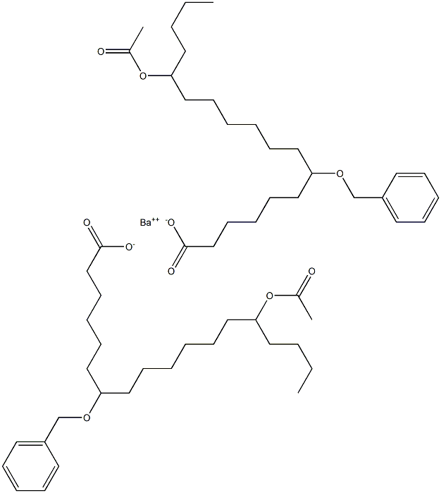  Bis(7-benzyloxy-14-acetyloxystearic acid)barium salt