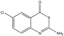 2-Amino-6-chloro-4H-3,1-benzothiazin-4-one,,结构式