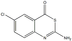 2-Amino-6-chloro-4H-3,1-benzothiazin-4-one Structure