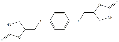 5,5'-[(4,1-Phenylene)bis(oxymethylene)]bis(oxazolidin-2-one) Struktur
