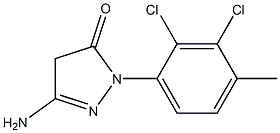 3-Amino-1-(2,3-dichloro-4-methylphenyl)-5(4H)-pyrazolone,,结构式