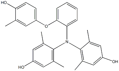 N,N-Bis(4-hydroxy-2,6-dimethylphenyl)-2-(4-hydroxy-3-methylphenoxy)benzenamine