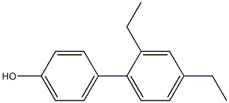4-(2,4-Diethylphenyl)phenol,,结构式