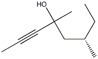 (6S)-4,6-Dimethyl-2-octyn-4-ol Struktur