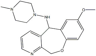 5,11-Dihydro-5-(4-methyl-1-piperazinylamino)-7-methoxy[1]benzoxepino[3,4-b]pyridine