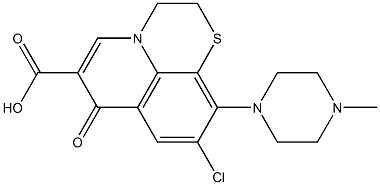 9-Chloro-2,3-dihydro-10-(4-methylpiperazin-1-yl)-7-oxo-7H-pyrido[1,2,3-de]-1,4-benzothiazine-6-carboxylic acid|