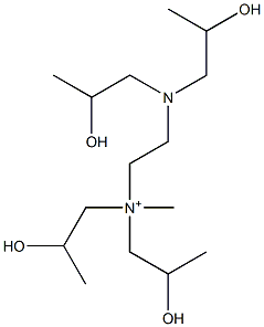 N-[2-[Bis(2-hydroxypropyl)amino]ethyl]-2-hydroxy-N-(2-hydroxypropyl)-N-methyl-1-propanaminium Structure