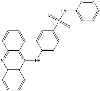 4-[(9-アクリジニル)アミノ]-N-フェニルベンゼンスルホンアミド 化学構造式