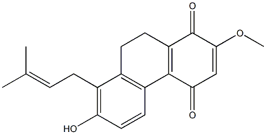 9,10-Dihydro-7-hydroxy-2-methoxy-8-(3-methyl-2-butenyl)-1,4-phenanthrenedione