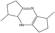 1,2,3,5,6,7,8,8a-Octahydro-1,5-dimethyldicyclopentapyrazine Struktur