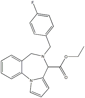 5-(4-Fluorobenzyl)-5,6-dihydro-4H-pyrrolo[1,2-a][1,4]benzodiazepine-4-carboxylic acid ethyl ester|