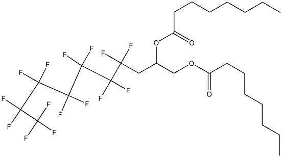 Dioctanoic acid 4,4,5,5,6,6,7,7,8,8,9,9,10,10,10-pentadecafluoro-1,2-decanediyl ester