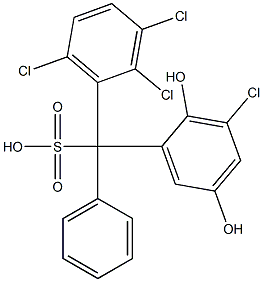 (3-Chloro-2,5-dihydroxyphenyl)(2,3,6-trichlorophenyl)phenylmethanesulfonic acid