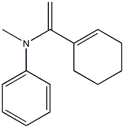 N-Phenyl-N-methyl-1-(1-cyclohexenyl)ethenamine Structure