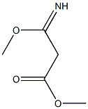 3-Imino-3-methoxypropionic acid methyl ester Structure
