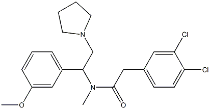 3,4-Dichloro-N-methyl-N-[1-(3-methoxyphenyl)-2-(1-pyrrolidinyl)ethyl]benzeneacetamide