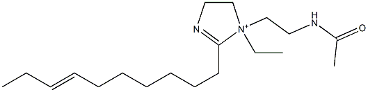 1-[2-(Acetylamino)ethyl]-2-(7-decenyl)-1-ethyl-2-imidazoline-1-ium 结构式