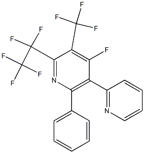 2-(Pentafluoroethyl)-3-(trifluoromethyl)-4-fluoro-5-(2-pyridyl)-6-phenylpyridine