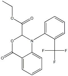 1-[2-(Trifluoromethyl)phenyl]-1,4-dihydro-4-oxo-2H-3,1-benzoxazine-2-carboxylic acid ethyl ester