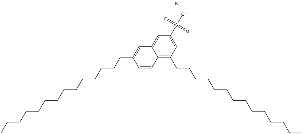 4,7-Ditetradecyl-2-naphthalenesulfonic acid potassium salt