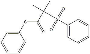 2-Phenylthio-3-phenylsulfonyl-3-methyl-1-butene,,结构式