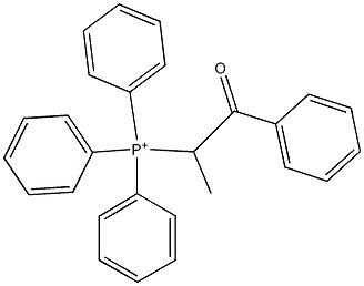 (1-Benzoylethyl)triphenylphosphonium Structure
