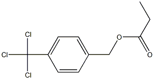  Propanoic acid 4-(trichloromethyl)benzyl ester