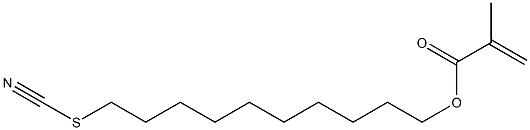 Methacrylic acid 10-thiocyanatodecyl ester|