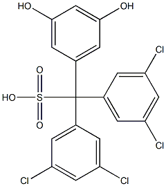  Bis(3,5-dichlorophenyl)(3,5-dihydroxyphenyl)methanesulfonic acid