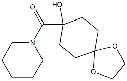 1-[[1-Hydroxy-4,4-(ethylenedioxy)cyclohexyl]carbonyl]piperidine Structure