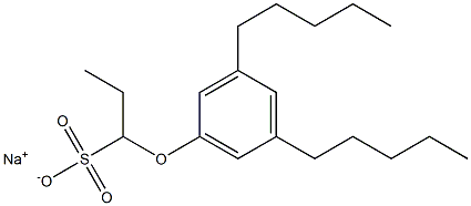 1-(3,5-Dipentylphenoxy)propane-1-sulfonic acid sodium salt 结构式