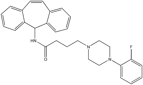 4-[4-(2-Fluorophenyl)-1-piperazinyl]-N-(5H-dibenzo[a,d]cyclohepten-5-yl)butyramide Structure