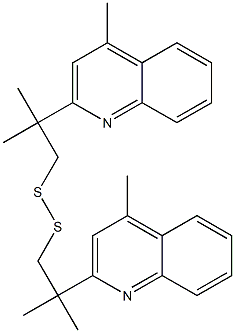 Bis[2-(4-methylquinolin-2-yl)-2-methylpropyl] persulfide