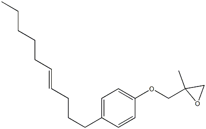 4-(4-Decenyl)phenyl 2-methylglycidyl ether,,结构式