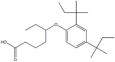 5-(2,4-Di-tert-pentylphenoxy)heptanoic acid Structure