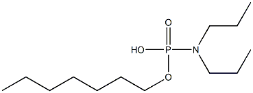 N,N-Dipropylamidophosphoric acid hydrogen heptyl ester Structure